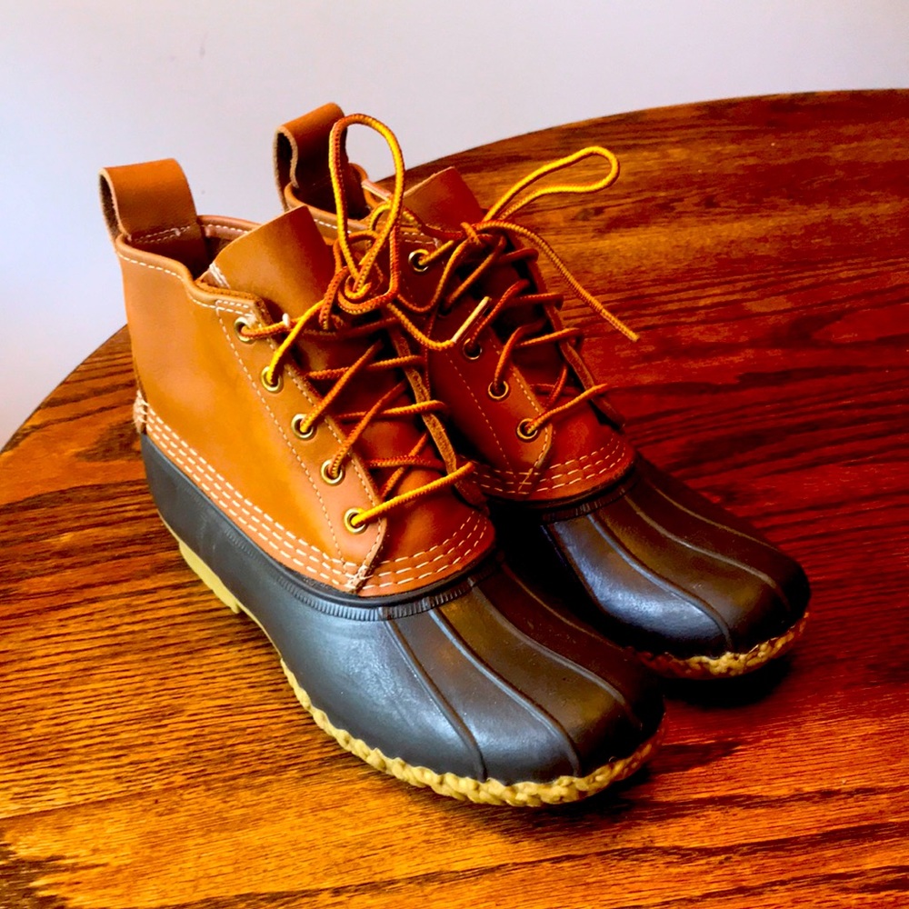LL Bean duck boots.  NWOT, women’s size 8.5